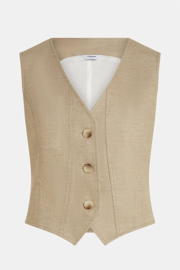 Penn & Ink gilet natural