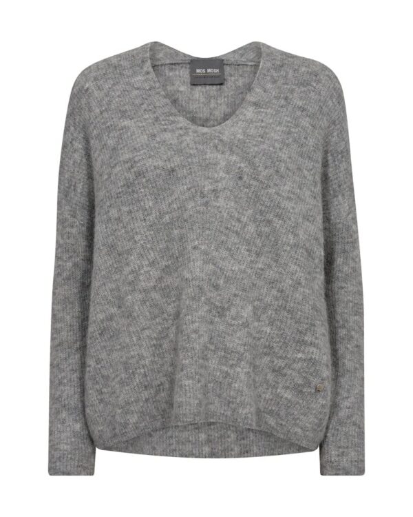 Mos M Thora v-neck grey