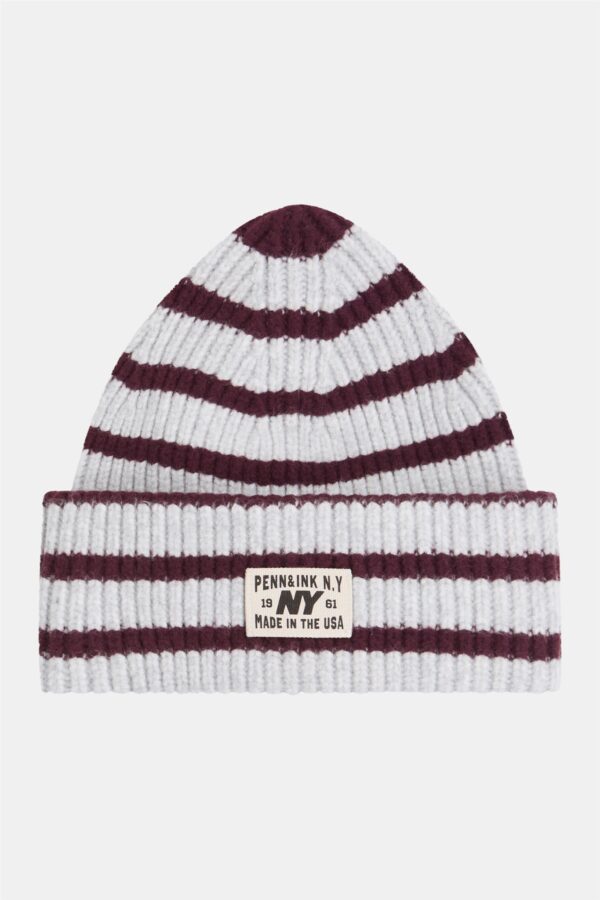 Penn & Ink beanie stripes