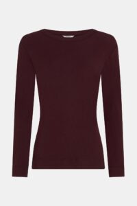 Penn & Ink tee ls aubergine