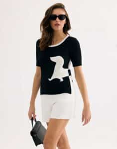 Leo & Ugo top black / white