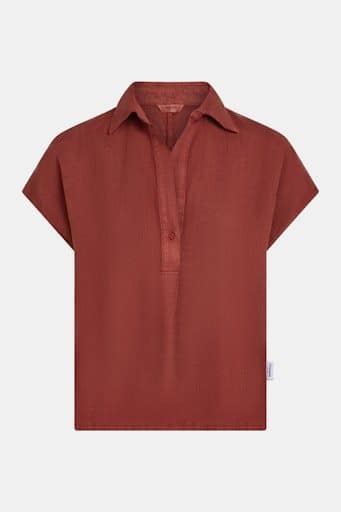 Penn & Ink blouse burgundy
