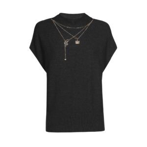 Caroline Biss top charcoal