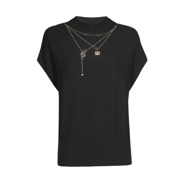 Caroline Biss top charcoal