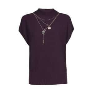 Caroline Biss top plum