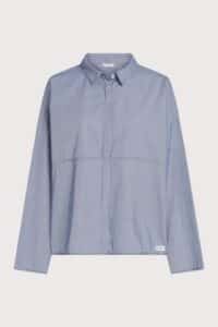 Penn & Ink blouse blue stripe