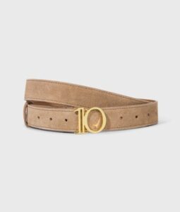 10 Days monogram belt suede